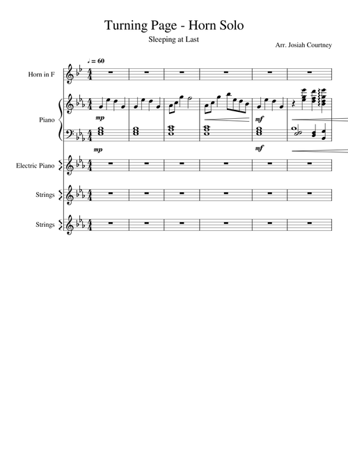Turning Page - Horn Solo