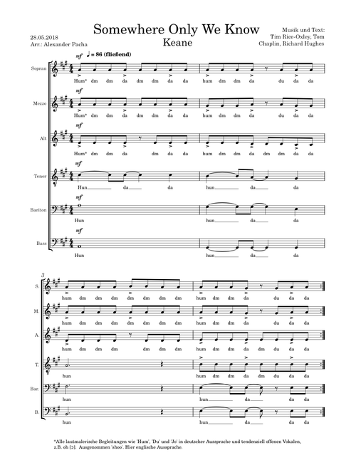 Somewhere only we know – Keane (SMATBB)