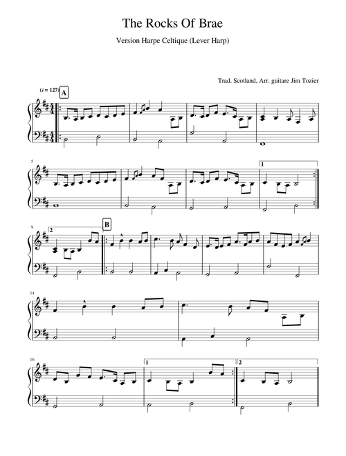 The Rocks of Brae – Trad. Scottish - Jim Tozier - Celtic Harp