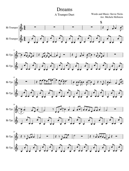 Dreams A Trumpet Duet