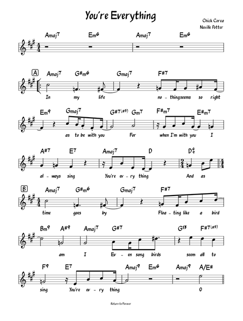 You're Everything - Chick Corea