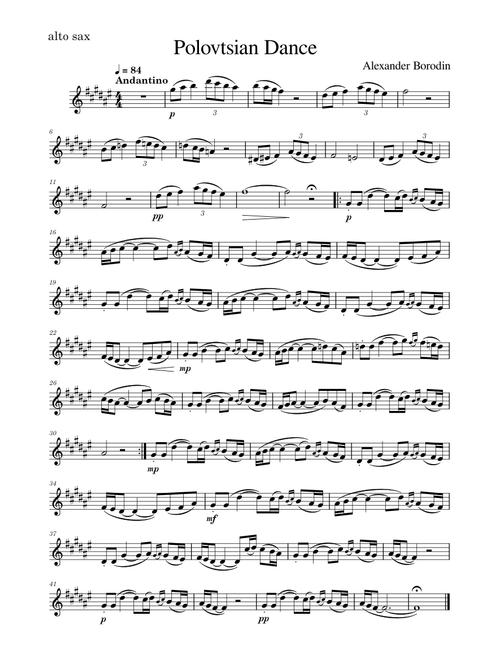 Borodin Polovtsian Dance from Prince Igor