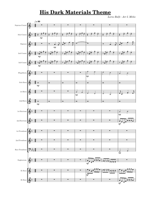 His Dark Materials – Lorne Balfe (Brass Band Arrangement)