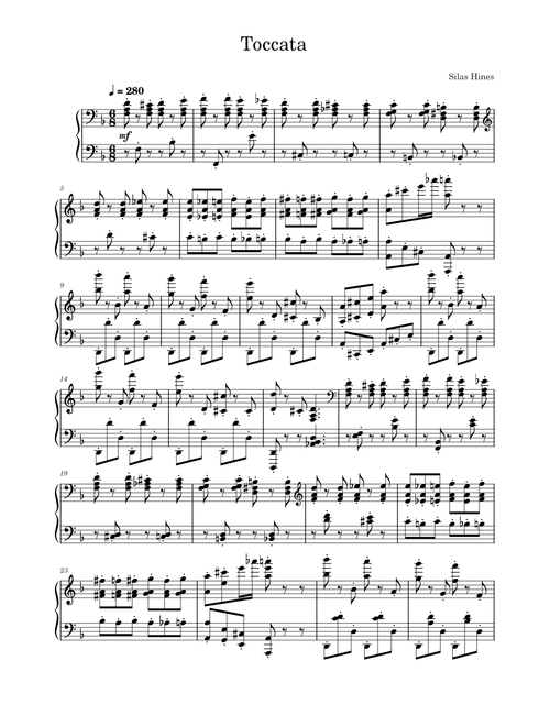Toccata - Silas Hines Op. 2