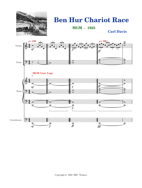 Ben Hur (1925) Soundtrack – Carl Davis