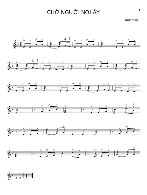 Chờ người nơi ấy - Huy Tuấn