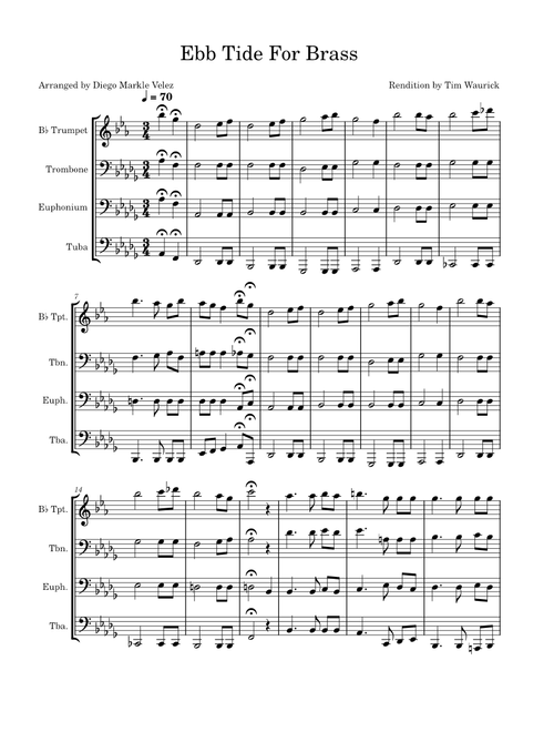 Ebb Tide For Brass