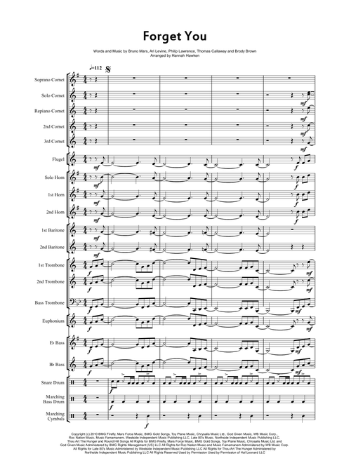 Forget You (Arr. Hannah Hawken) - Cee Lo Green (Brass Band)