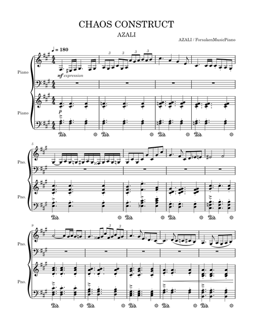CHAOS CONSTRUCT [PIANO ONLY] – AZALI