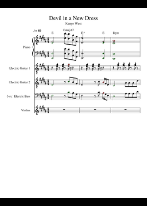 devil in a new dress midi Devil in a New Dress Piano Sheet Music for Piano (Solo) easy
