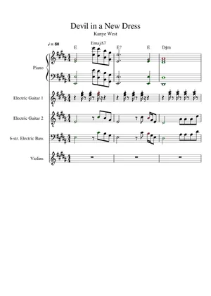 devil in a new dress midi Devil in a New Dress Piano Sheet Music for Piano (Solo) easy
