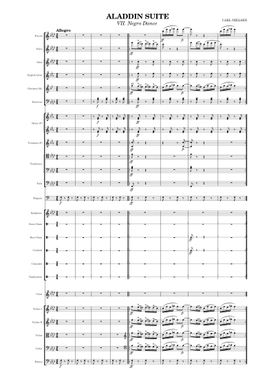 Free Aladdin, Op.34 by Carl Nielsen sheet music | Download PDF or
