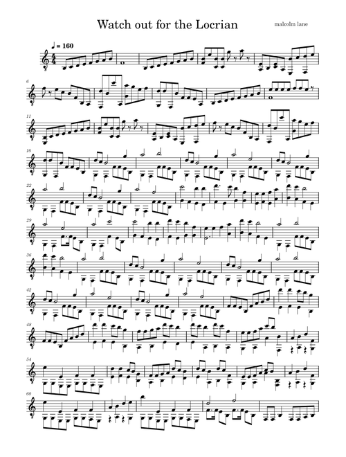 Watch out for the Locrian