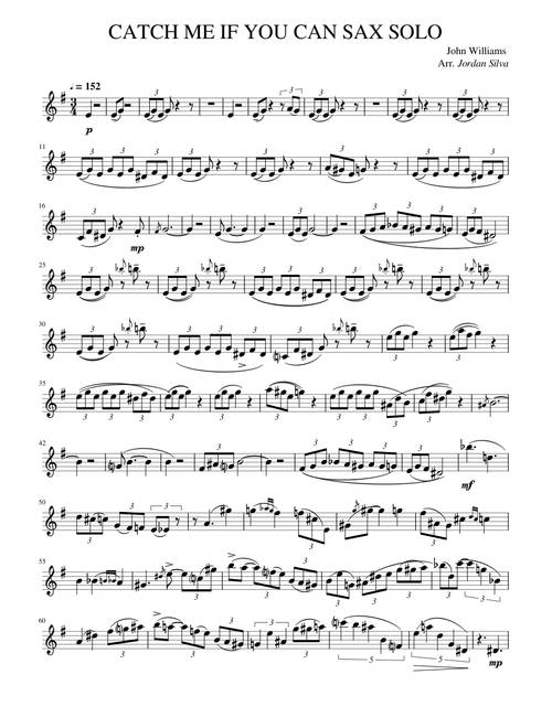CATCH ME IF YOU CAN SAX SOLO