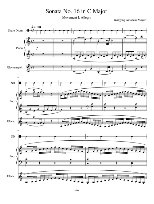 Piano Sonata No.16 in C major, K.545 – Wolfgang Amadeus Mozart