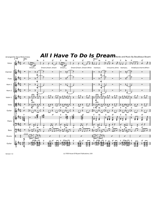 All i have to do is dream – The Everly Brothers
