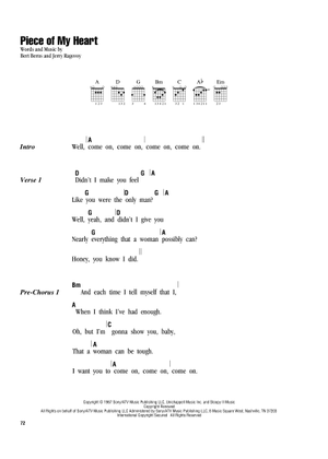 Play Official version of Me and bobby mcgee Sheet Music by Janis