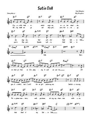 Play Official version of Satin doll Sheet Music by Duke Ellington