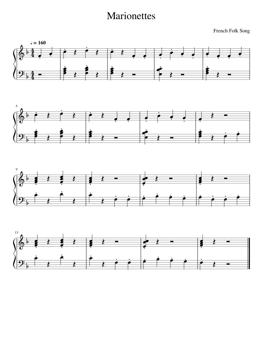 Sheet music for Piano (Solo)