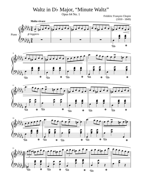 Minute Waltz – Frédéric Chopin