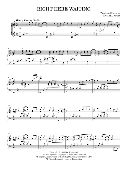 Right Here Waiting - Richard Marx (Piano Solo)