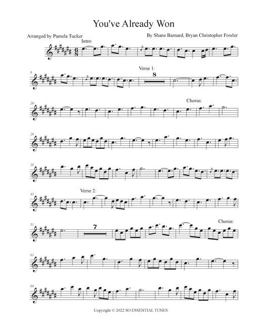 You've Already Won (Arr. Pamela Tucker) - Shane And Shane (Violin Solo)