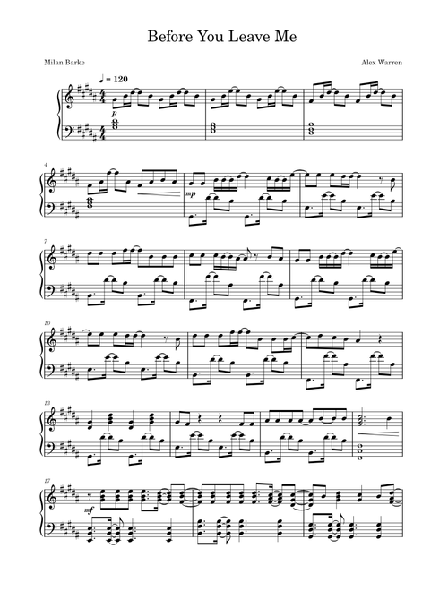 Before You Leave Me - Alex Warren