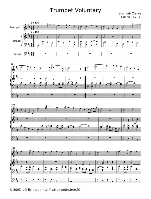 Trumpet Voluntary - Jeremiah Clarke