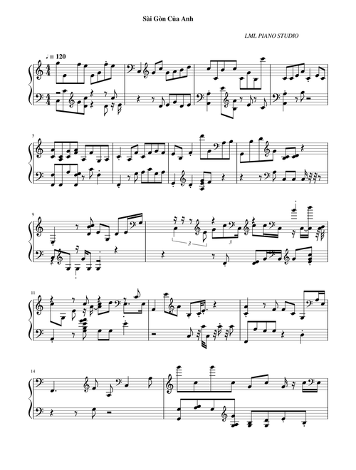 Sài Gòn Của Anh - Kicm x HuyR | LML PIANO STUDIO