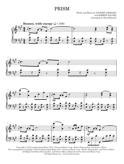 Prism - Lindsey Stirling (Easy Piano)