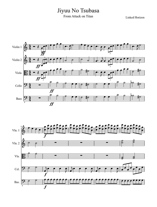 Jiyuu No Tsubasa (String Ochestra) WIP