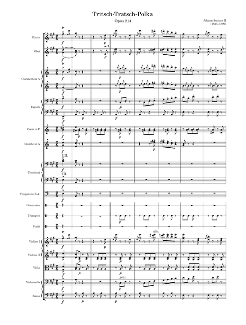 Tritsch-Tratsch-Polka  Opus 214 – Strauss II