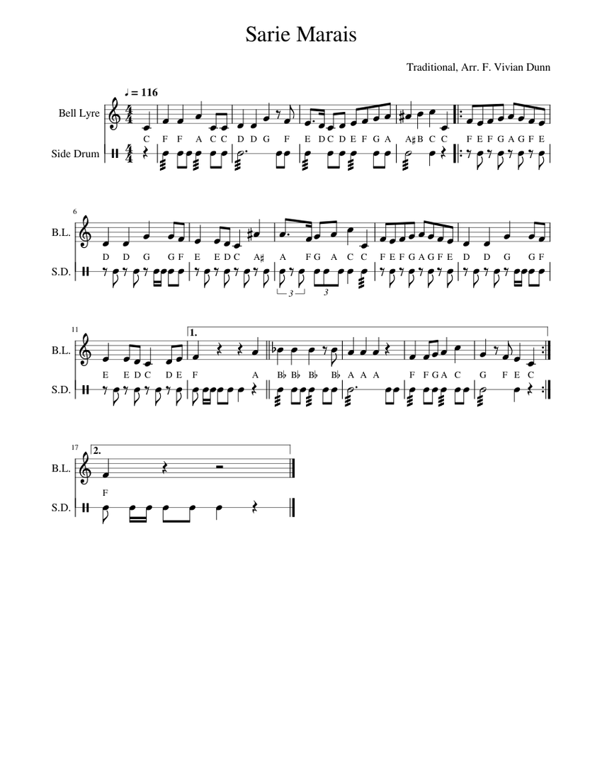 Sarie Marais Sheet Music For Piano Snare Drum Mixed Duet MuseScore sarie-marais-sheet-music-for-piano-snare-drum-mixed-duet-musescore