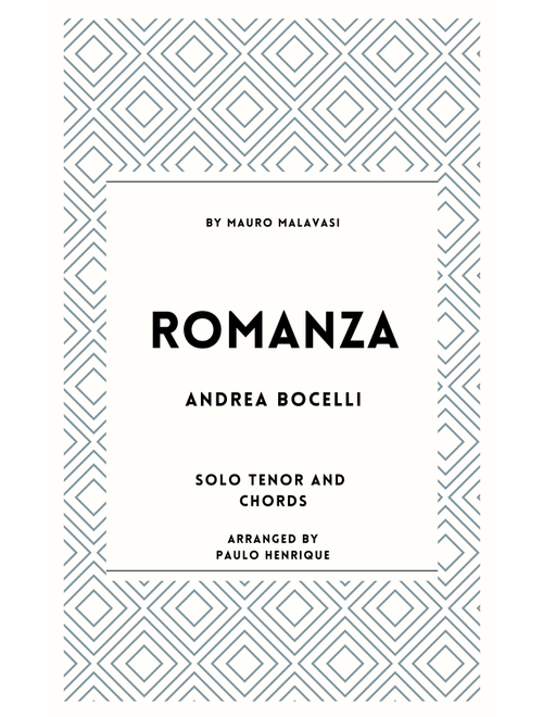 Romanza (Arr. Paulo Henrique) - Andrea Bocelli (Piano-Vocal-Guitar (Piano Accompaniment))