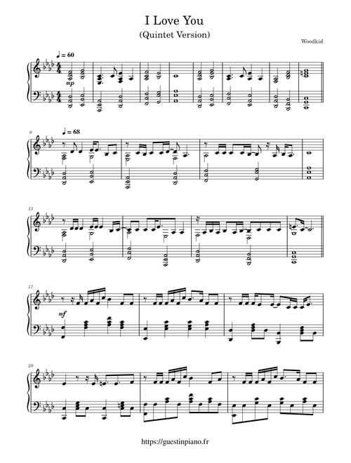 I Love You (Quintet Version) – Woodkid