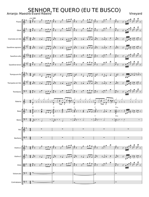 Senhor, Te Quero - Vineyard Music