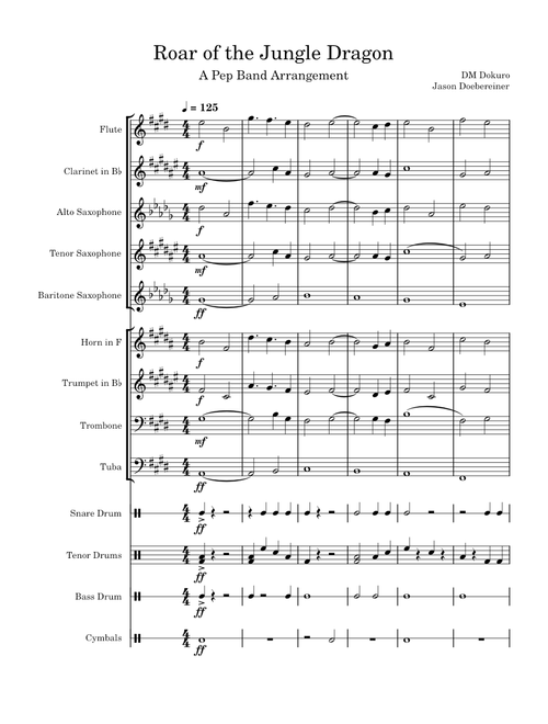 Roar of The Jungle Dragon (Pep Band)