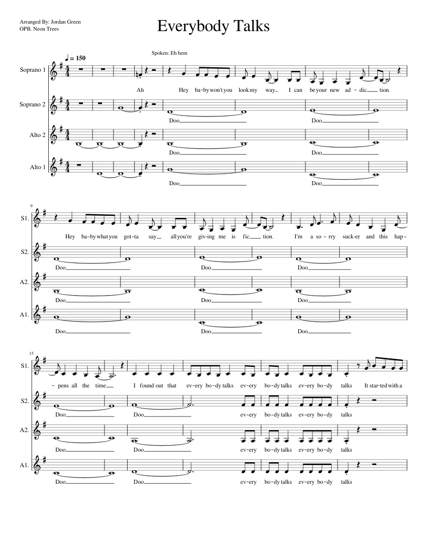 everybody-talks-neon-trees-everybody-talks3-sheet-music-for-tenor