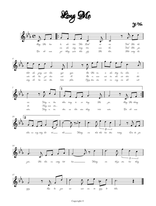 Lòng Mẹ (Cm - Đô Thứ) - Y Vân
