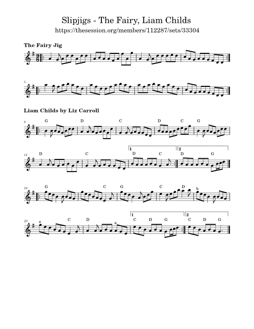 Slip Jigs The Fairy Jig, Liam Childs Sheet music for Piano (Mixed