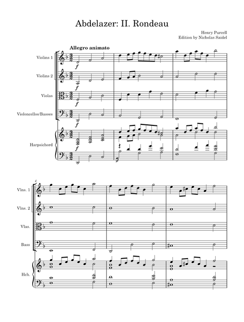 Abdelazer, Z. 570: II. Rondeau – Henry Purcell