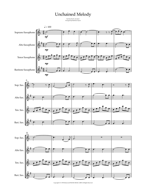 Unchained Melody (Arr. Matthew pyeon) - Al Hibbler (Woodwind Ensemble)
