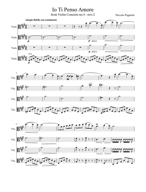 Paganini Violin Concerto no.4 mvt.2