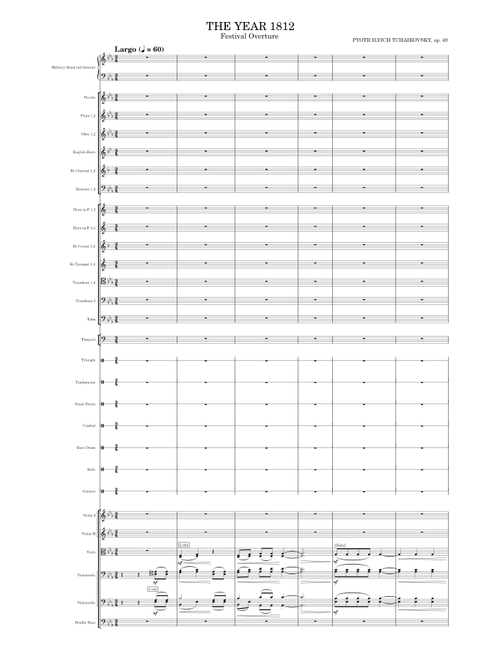 The Year 1812, Festival Overture, op. 49 – Pyotr Ilyich Tchaikovsky