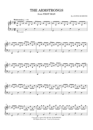 The Armstrongs - First Man Sheet Music for Piano (Solo) easy ...