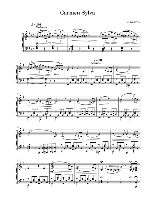 Carmen Sylva Waltzer – Ion Ivanovici