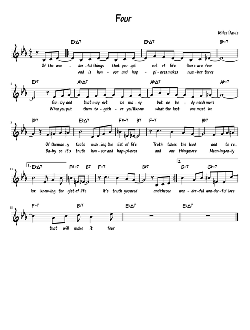 Four – Miles Davis