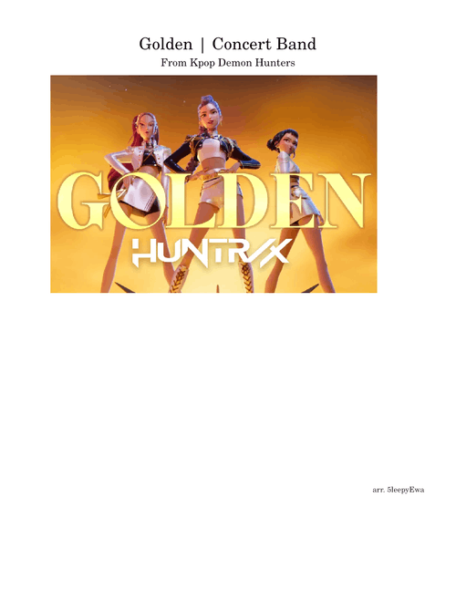 Golden - Kpop Demon Hunters – HUNTR/X