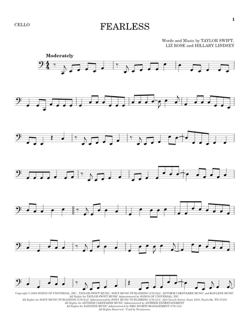 Fearless - Taylor Swift (Cello Solo)