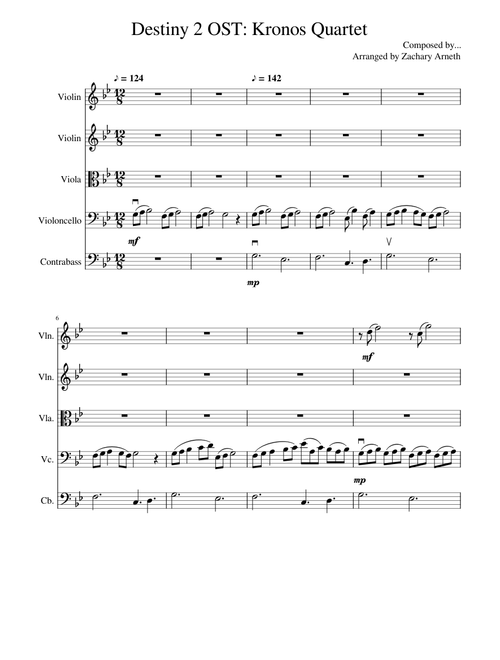 WIP Destiny 2 OST Kronos Quartet (Journey)